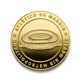 Moneda Oficial Atlético de Madrid Coleccionable Estadio Oro