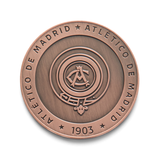 Moneda Oficial Atlético de Madrid Coleccionable  Escudo Ant. Bronce