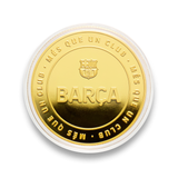 Moneda Oficial FC Barcelona Coleccionable Barça Oro